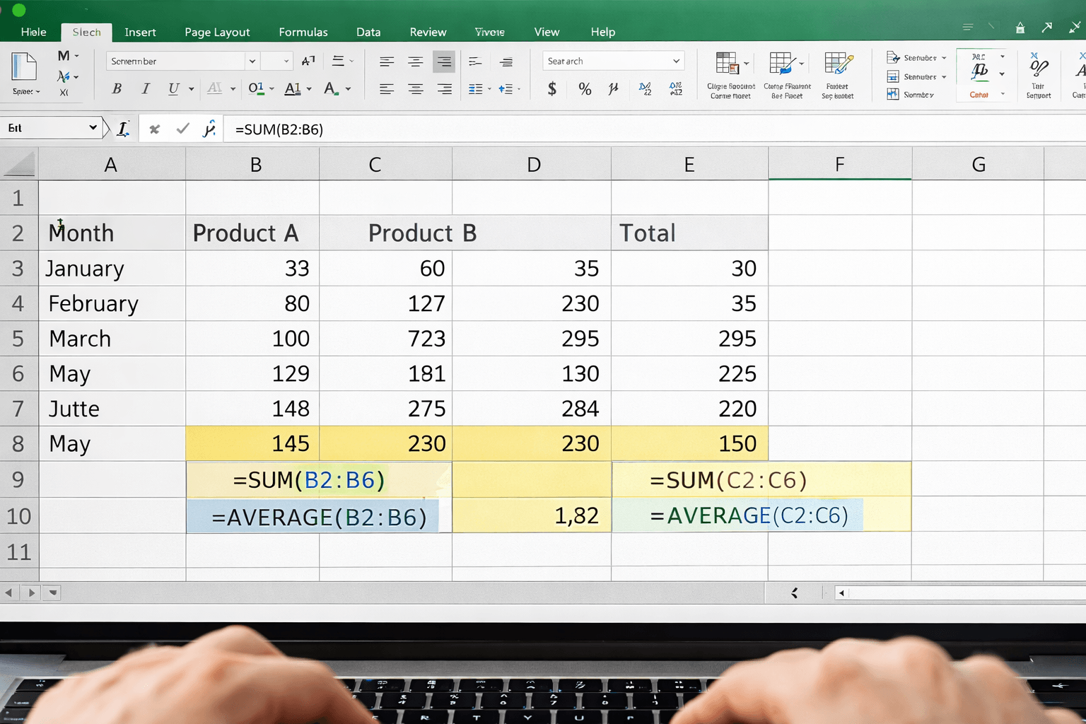 excel basic formulas sum average tutorial 2026 beginner guide