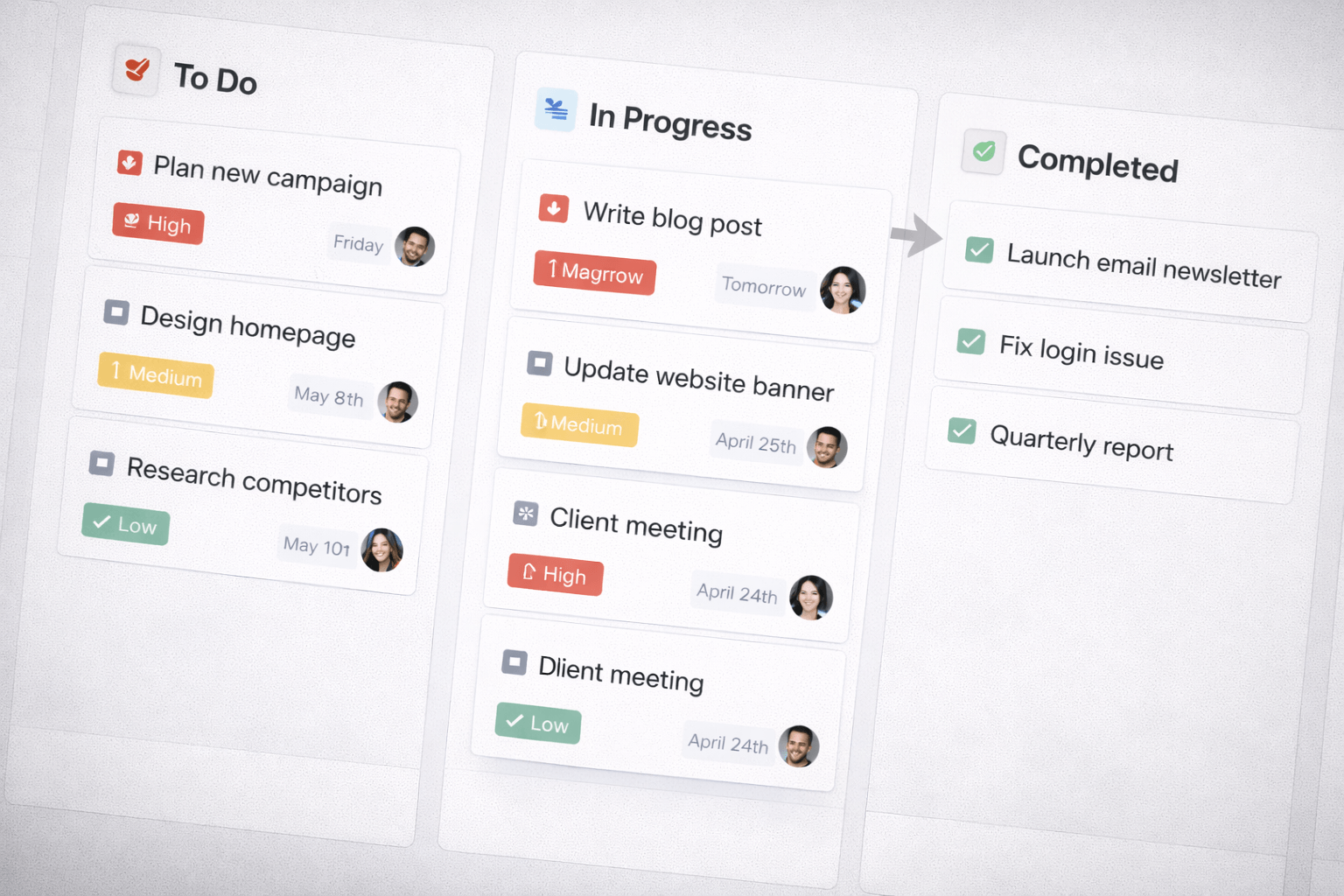 asana kanban board task organization productivity workflow
