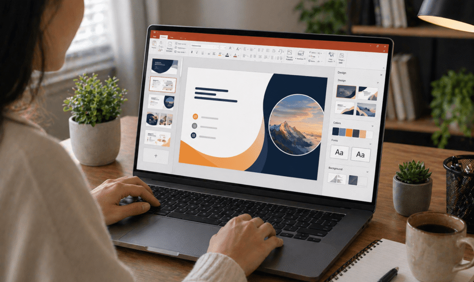 powerpoint customization slide design beginner setup workflow