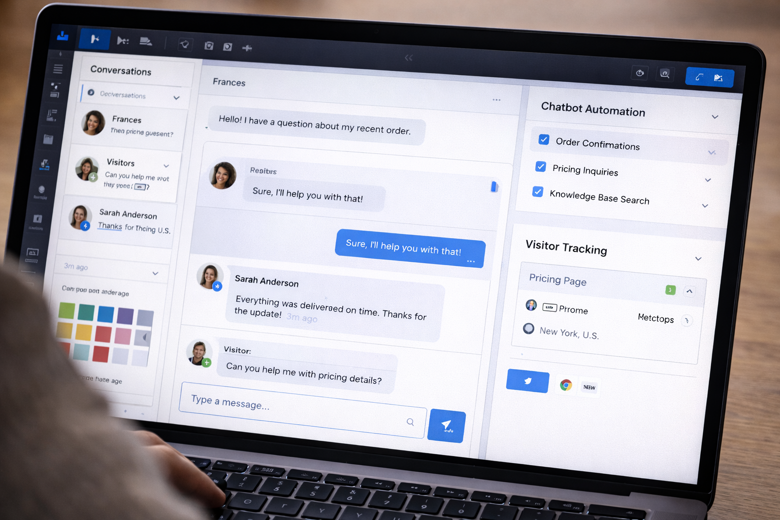 tidio chatbot live chat features dashboard review